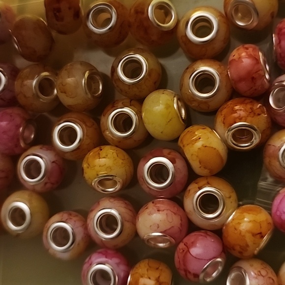 WATERCOLOR  Murano  Glass European Beads for Charm - Picture 5 of 5